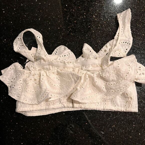 Lovers + Friends Charlotte Ivory Bralette size M - Picture 4 of 6